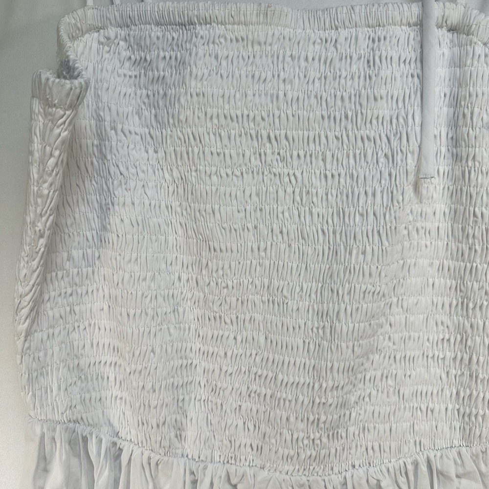 Astr White Cotton Smocked Maxi Dress - Picture 3 of 5